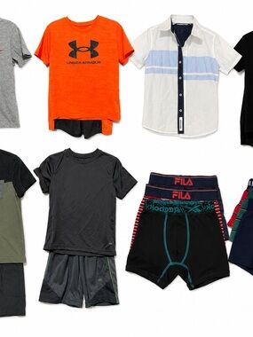 Under Armour Neon Orange Logo Athletic Tee